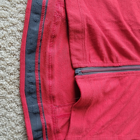 Smartwool Men's Cycling Biking Jersey Size Large Red Grey - Picture 7 of 14